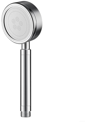 DAZZLEEX Pommeau de douche haute pression, en acier inoxydable 304, durable, antirouille, universel haute pression, rond brossé (pommeau de douche en acier inoxydable 304)