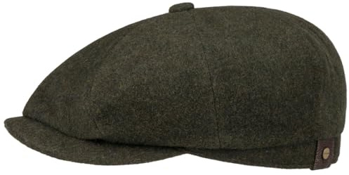 Stetson Hatteras Noir Schirmmütze Uni meliert Damen und Herren Herbst Winter