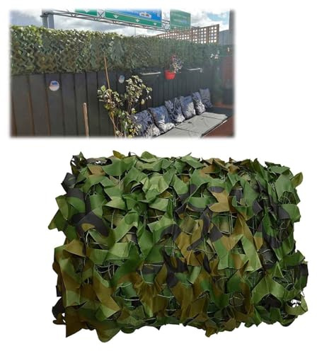 JEDAL 210D Red de Camuflaje Toldo Camuflaje Exterior Malla de Protección de Camuflaje para para Caza, decoración Militar, para Dar Sombra 2mx5m 300cmx600cm 4mx6m (Tamaño : 2.5mx5m)