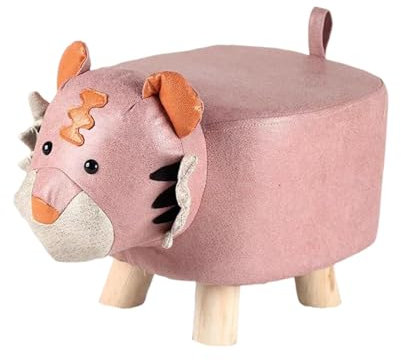 Milageto Kinderhocker, Tier-Fußhocker, Holz, multifunktional, süße Bank, Ottomane, Hocker, kleine Ottomane, Fußstütze für Wohnzimmer im Freien