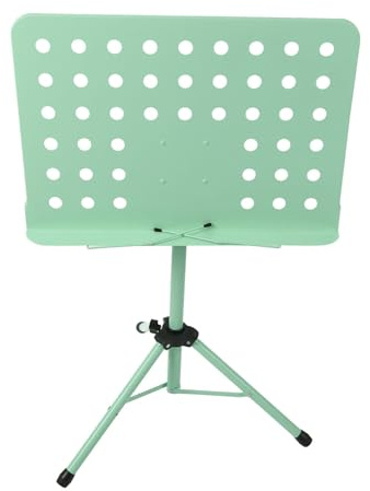Atril Plegable Portátil para Partituras, Soporte Profesional Ajustable para Libros de Música para Guitarra, Violín y Otros Instrumentos Musicales (Verde)