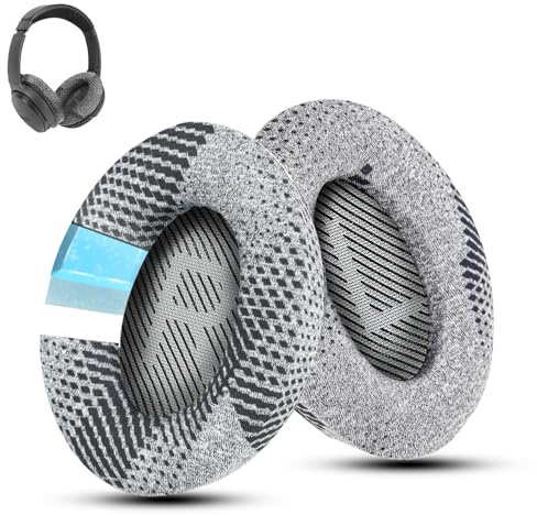 Wzsipod Cooling-Gel QuietComfort 35 / QC35 ii Replacement Ear Pads for Bose Headphones, Also Fit for Bose QC45 QC35 QC25 QC2 QC15/ Around-Ear 2/AE2 AE2i AE2w/ SoundTrue & SoundLink Series, Dark Grey