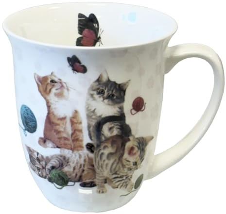 Ambiente Tasse en porcelaine fine chatons 0.4 L