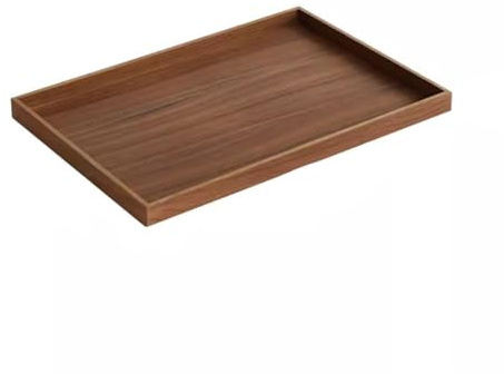 Plateaux de Service Plateau en bois japonais, plateau à Pizza, thé, rectangulaire, gâteau ménager, plateau à tasses d'eau en bois massif, Service de café, plateau à repas Plateau de Table Basse(B)
