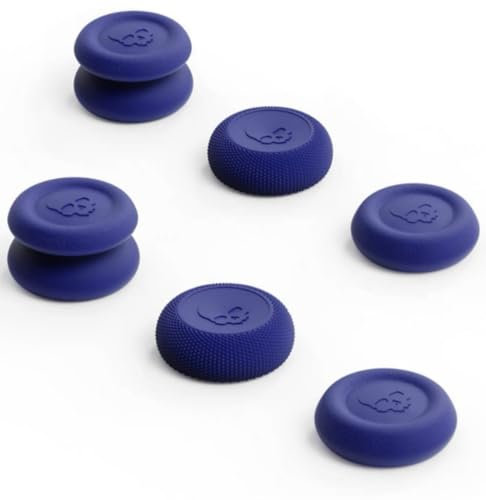 wigmoa NS-C CQC and FPS Thumb Grip Joystick Caps Compatible for Switch Pro & PS5/PS4 Controllers–Analog Stick Cover Set for Enhanced Control and Comfort (Blue)