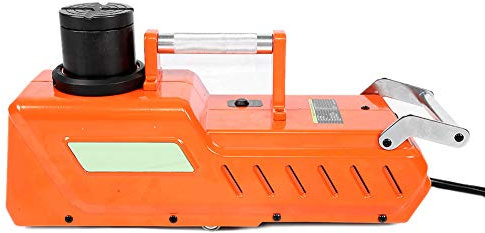 Leapiture DC12V 15T Auto Elektrischer Wagenheber Hydraulisches Hebeset Orange Reifenreparaturwerkzeug Stabil für Auto Van LKW SUV Reifenwechsel