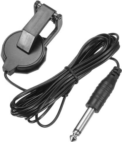 QUARKZMAN Pastilla De Guitarra De Pinza Con Conector De 6mm Micrófono De Instrumento Para Guitarra Acústica Ukelele Violín
