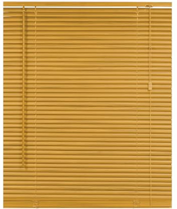 REHAN & CO PVC Wooden Grain Venetian Blinds 25mm Slats - Made to Measure Wood Effect Windows Blind, Easy Fit Child Safe Shutters for Home & Office (Teak, 105W x 150H cm)