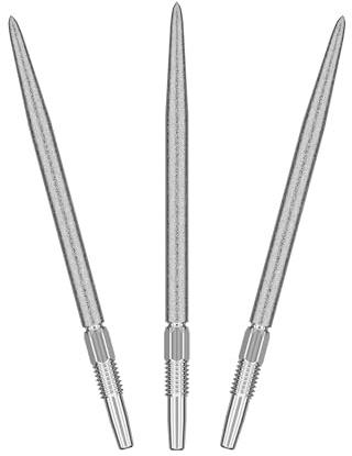 Target Darts Swiss Point SLK Luke Littler Dart Points (3 Pack 30/35/42mm) Gold/Silber/Schwarz – Steel Dartspitzen mit rauer Struktur, Ersatzspitzen, Profi Dart Zubehör