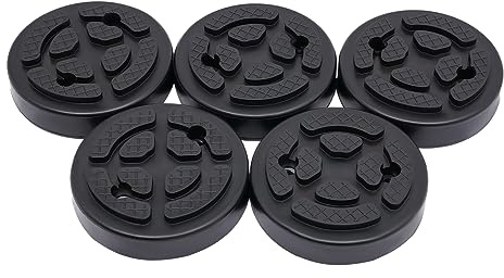 Gummiklötze für Hebebühne 5 Stück Runde Gummiauflage, rutschfeste Hebebühnen Gummiblöcke mit 30mm Dicke für Autoheber, Werkstatt und DIY - zum Schutz von Fahrzeugen und Hebebühnen