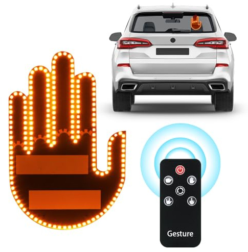 yotutun Led Hand Fingerlicht Auto, Auto-Zubehör für Männer und Frauen