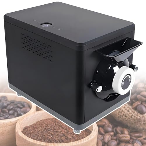 vnmudzeo TorréFacteur De Café Domestique 1 000 G, Petit TorréFacteur éLectrique 1 600 W pour SéSame, éQuipement Automatique De TorréFaction De Noix à Tambour Black