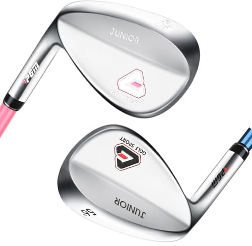 Golf Sand Wedge 56 Degree Loft Carbon Shaft Left or Right Handed Junior Boys Girls Golf Club Wedges Sports (Left,3-5Y,Pink)