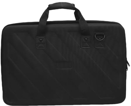 Fafeicy DJ-Controller-Aufbewahrungskoffer, EVA-Material, Doppelreißverschluss-Design, Schützt DDJ FLX4 DDJ 400 SB3 und Mehr für Reise-DJ-Equipment