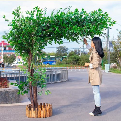 Albero di baniano artificiale di grandi dimensioni for esterni, decorazione d'interni, albero for hotel, centro commerciale, pavimento, soggiorno, pianta verde, paesaggistica(1M)