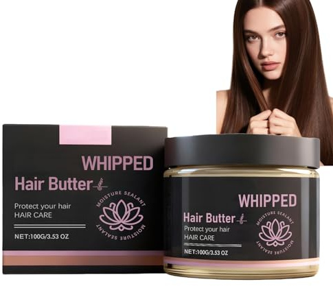 Kräuterhaltige Haarcreme für trockenes, strapaziertes Haar, tiefenwirksamer Feuchtigkeitsspender und Anti-Frizz-Balsam, pflegende Creme für lockiges Haar, Leave-in-Conditioner, glatt glänzend (1pcs)