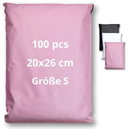 EMBALLAX - 100 Versandtaschen Warensendung - S 20x26cm - UNDURCHSICHTIG/WIDERSTANDSFÄHIG/WASSERDICHT - Versandtüten für Kleidung - Umschlag für Kartons - Versandbeutel - Versandtasche