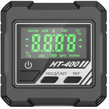 Transportador de niveles pequeños con pantalla LCD automática de 0 funciones y medidores de ángulos digitales ABS ligeros para niveles de inclinómetro de transportador digital de proyectos