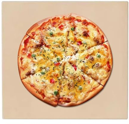 Pierre À Pizza – Céramique 10.43x10.04x0.31 In | De Cuisson Four Chaleur Homogène | Support Réfractaire Pour Croûte Croustillante Biscuits Et Cuisine