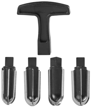SYLEN Pipe Reamer Set Pipe Cleaners Tool Kit, T Handle and 4 Heads