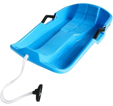 Luge De Neige Enfant Toboggan Portable 2 Personnes Jouet avec Corde De