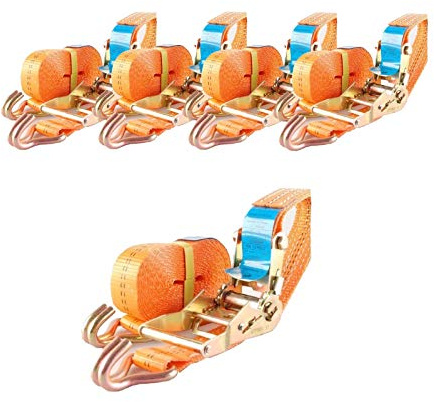 5X Profi Ratschen Spanngurt Zurrgurt 2-TLG 5m 2t 2to 2000kg TÜV/GS