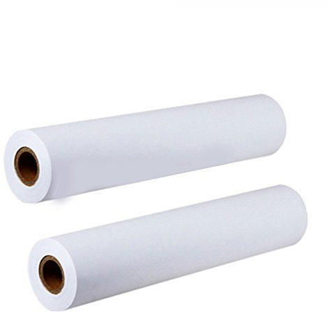 Zeichenpapierrolle 45cm x 12m x 2rolle Skizzieren,Transparentpapier Rolle,Staffelei Papierrollenersatz für Kinder Staffelei