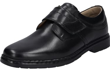 Josef Seibel Homme Chaussures Basses avec Velcro Alastair 16, Monsieur Chaussures Basses,Largeur K (Extra-Large),Semelle intérieure Amovible,Noir (Schwarz),43 EU / 9 UK