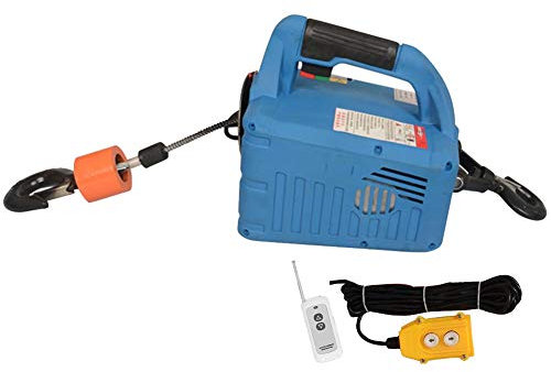 Mini polipasto eléctrico 3 en 1, 200/300/500 kg, polipasto de elevación pequeño doméstico de 1500 W, Motor de Control Remoto inalámbrico, cabrestante portátil de tracción