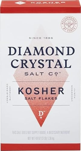 DIAMOND CRYSTAL SALES Kosher Salt, 48 OZ
