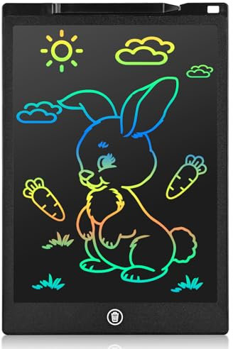 Maltafel Zaubertafel 12 Zoll,cimetech LCD Schreibtafel Kinder mit Sperr-& Löschfunktion Augenschutz Spielzeug ab 3 4 5 6 7 8 Jahre Weihnachten Kleine Geschenke für Mädchen Jungen