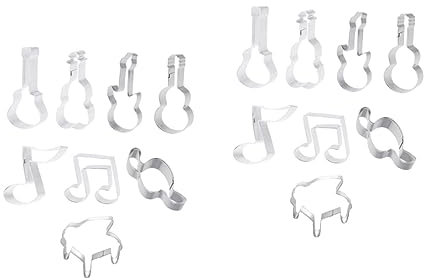 BESTonZON 16 Pièces Emporte-pièce De Noël Emporte-pièce D'halloween Emporte-pièce Nouveauté Emporte-pièce Guitare Mignon Emporte-pièce Petit Emporte-pièce De Bébé Fruit Moule a Gateau