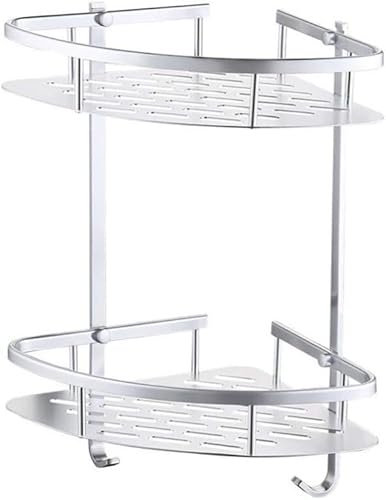 EFARMA Bathroom Shelves,Shower Shelf Organiser,Triangle Shower Corner Bathroom Shelf Storage Basket Holder Aluminum Caddy Rack Etagere Tipi Salle De Bain Murale Douche