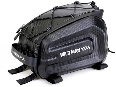 PALUMMA Fahrradträgertaschen, Hartschalen-Fahrrad-Gepäckträger-Tasche, Fahrrad-Gepäckträger, wasserdichte Aufbewahrungs-Gepäcktasche mit, Tasche abnehmbare Kofferraumtasche mit regenfester Abdeckung
