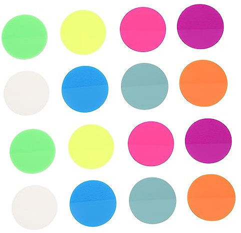 TEHAUX 400blätter Notizblöcke Selbstklebend Rund Memo-etiketten Helle Farben Für Planer Büro Schule Notizen Schreiben An Wänden Tafeln Büchern Anbringen