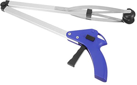 FRCOLOR Klappbarer Müllgreifer 83cm Aus Aluminiumlegierung Langlebiger Müllsammler Mit Ergonomischem Rutschfestem Griff Für Haushalt Und Outdoor Reinigung Für Senioren