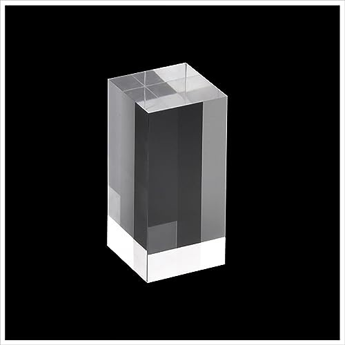 Klarer Acryl-Würfel Display-Block , Acryl-Displayblock, massiver, klarer Würfel, wiederverwendbare Figuren, Sammlerstücke, Displayblöcke for Kosmetikfiguren, Tischparfüm(4*4*10Cm)