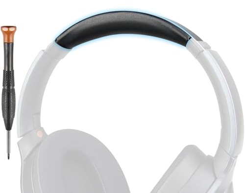 SOPROM proteinbandskudde ersättnings huvudband set, pannband huvudbygel kudde för Sony WH-1000XM2 (WH1000XM2),MDR-1000X (MDR1000X) hörlurar(Svart)