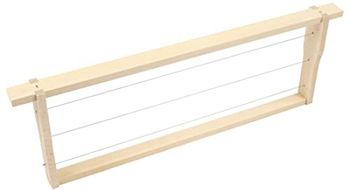 10x Deutsch Normal Rähmchen Hoffmann 159 mm gedrahtet für DNM Flachzargen Imkerei Bienen Beuten