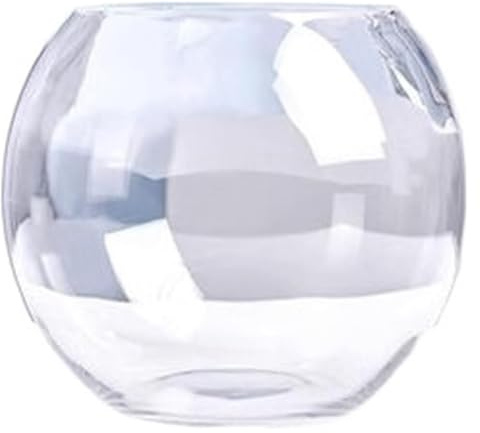 CSYQPDMBDL Kugelaquarium, Goldfischglas, Büro Kleine Fisch Tank Verdickt Transparent Glas Fisch Schüssel Wohnzimmer Hause Desktop Runde Goldfisch Tank(001)