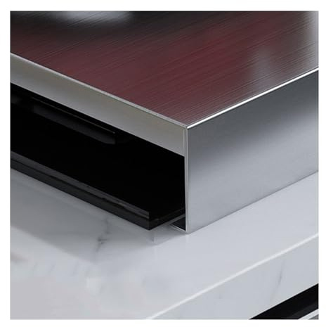 QSTGX Cubre Encimera Acero Inoxidable Protector Placa Induccion para encimera, Fregadero, Autocaravana y cocinas eléctricas/de Gas(B-1.5 MM,48x35x7cm)