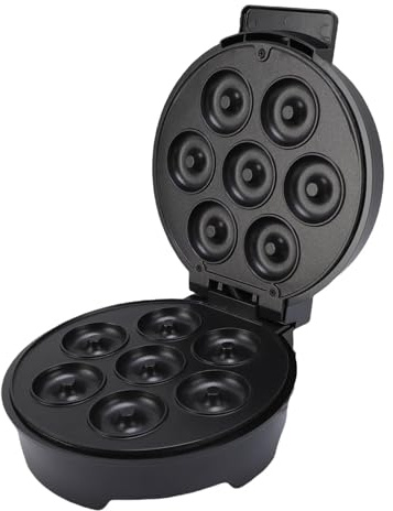 Fyearfly Donut Machines, Donuts Device, Donut Maker, Mini Donut Machine & Donut, Waffles Machine Senza Riscaldamento per il Black House (Plug -UE 220V)