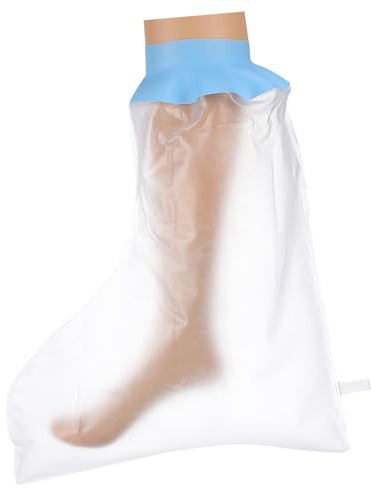 HIAKDOFT de Escayola para Adulto con Sello Hermético de Silicona Funda Reutilizable para Ducha y Baño Cubre Pierna y Lesionado Protección Antideslizante para Ducha