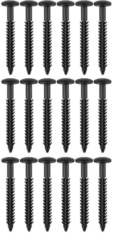 Fensterladen-Clips – Schwarze 3-Zoll-Fenstergitterstifte, Langlebiges Hardware-Werkzeug, Lamellenbefestigung Für Den Außenbereich, Zuverlässiges Zubehör Für Haustür- Und Schrankprojekte | Universelle