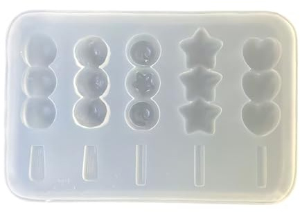 Molde de esfera de silicona Flexible fácil de limpiar, moldes decorativos para hornear, llaveros y adornos únicos de resina, moldes de jabón hechos a mano