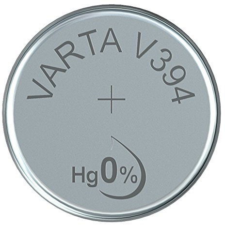 VARTA 14501394 - Knopfzellen-Batterie V394 mit 1,5 Volt, Kapazität 67 mAh, chemisches System Silberoxid, für elektronische Alltagsgeräte zur Sicherstellung einer optimalen Energieversorgung