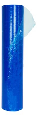 1 rotolo di pellicola protettiva in vetro autoadesiva, colori trasparenti, blu, dimensioni (25 cm x 100 m, blu) 517500X25-1 rotolo