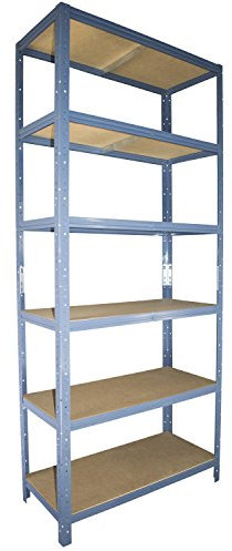 Shelf Creations BASIC Schwerlastregal 230x110x60cm blau 6 Böden Steckregal Kellerregal Lagerregal Werkstattregal Archivregal Haushaltsregal Ordnerregal Metallregal Garagenregal Fachbodenregal