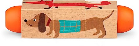 Tobar Holzpuzzle mit Tiermotiven, zufällige Auswahl