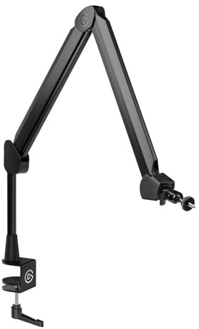 Elgato Wave Mic Arm - Streaming Boom Arm mit Kabelkanälen für einen sauberen Arbeitsplatz, Tischklemme, ¼-Adapter, voll einstellbar, ideal für Podcast, Streaming, Gaming, Home Office & mehr